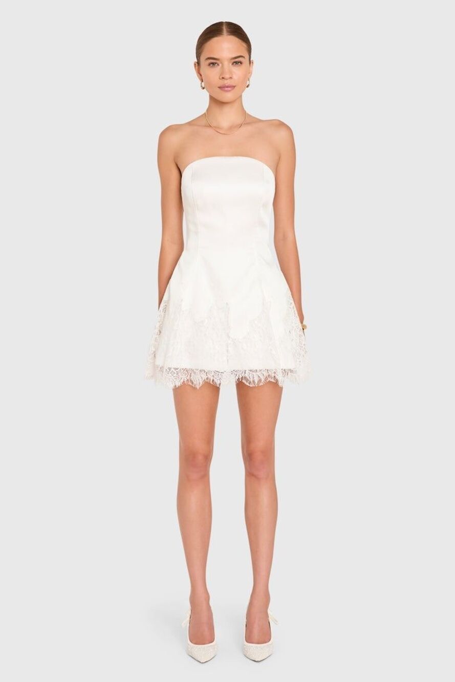 Amanda Uprichard Romilly Romper in White Size Small $255